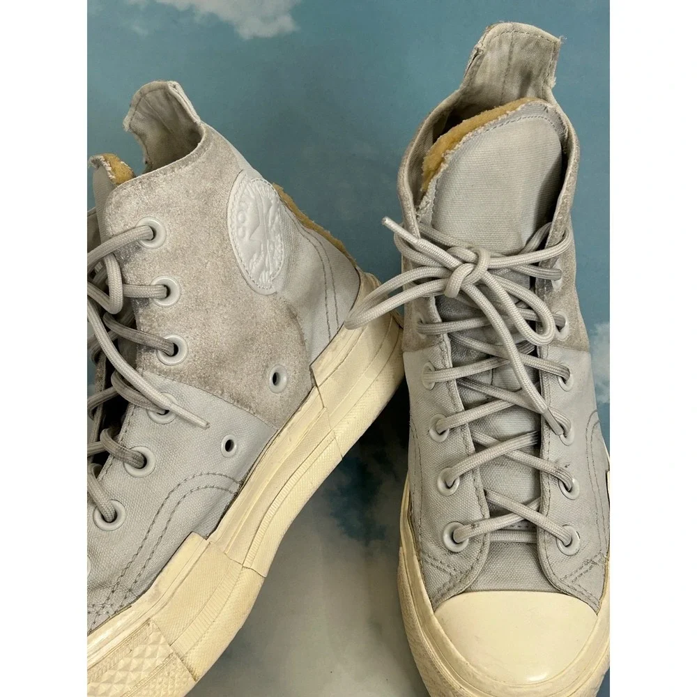 Converse Chuck 70 Plus High Women 6.5 Platform Distorted‎ Aged Blue AO5259C